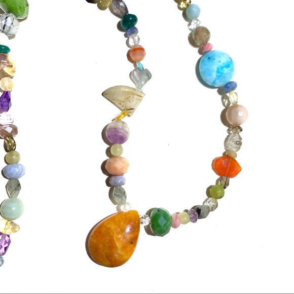New: Semi Precious Stones Original Necklace - Picture 13 of 16